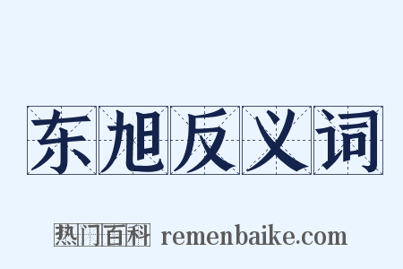 东旭反义词是什么意思的图片